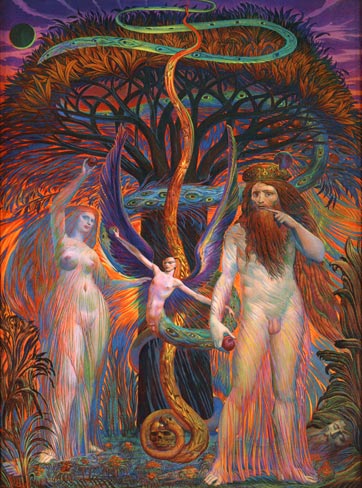 Adam and Eve by Ernst Fuchs